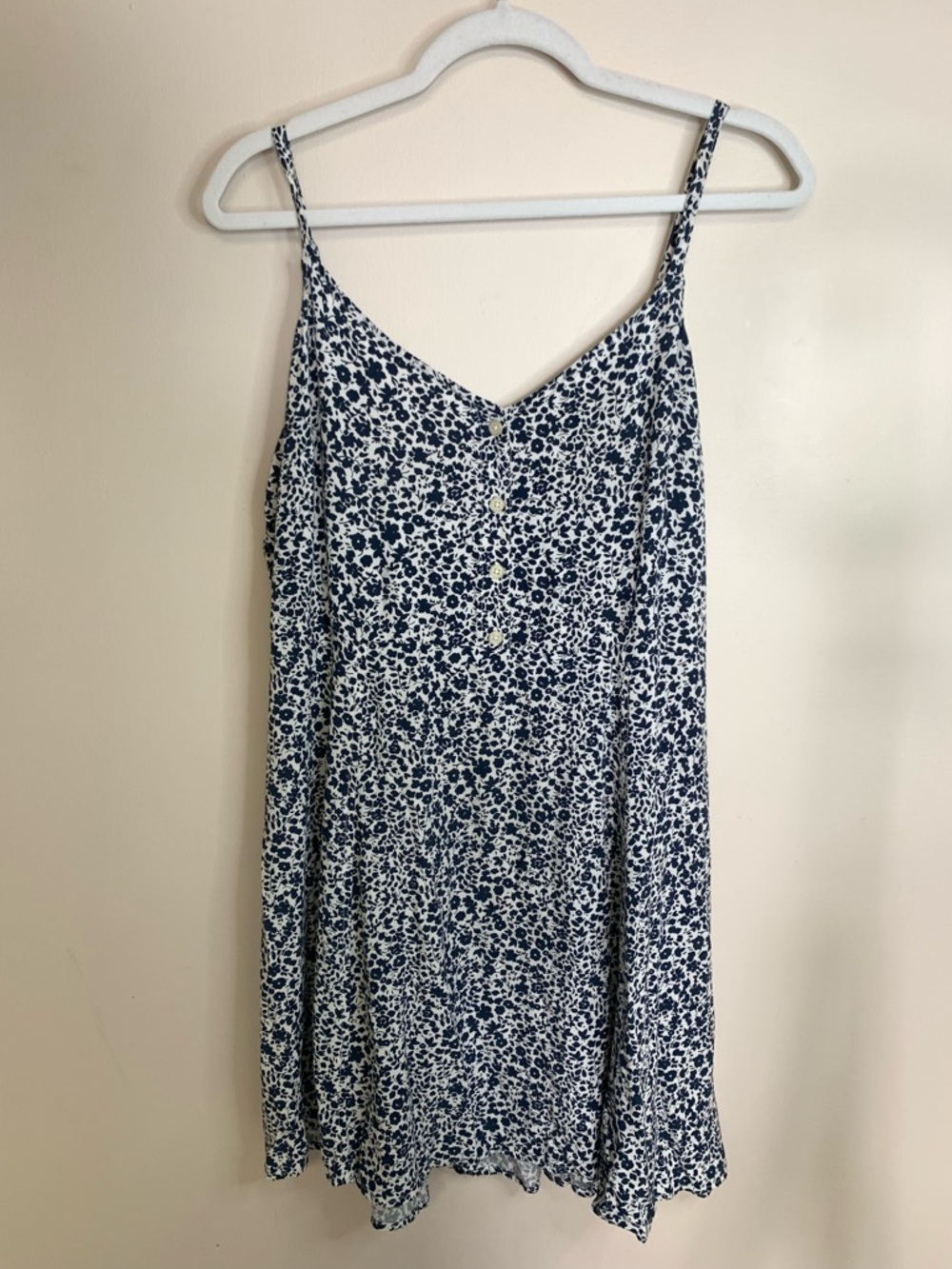 Gap Blue Floral Mini Dress L
